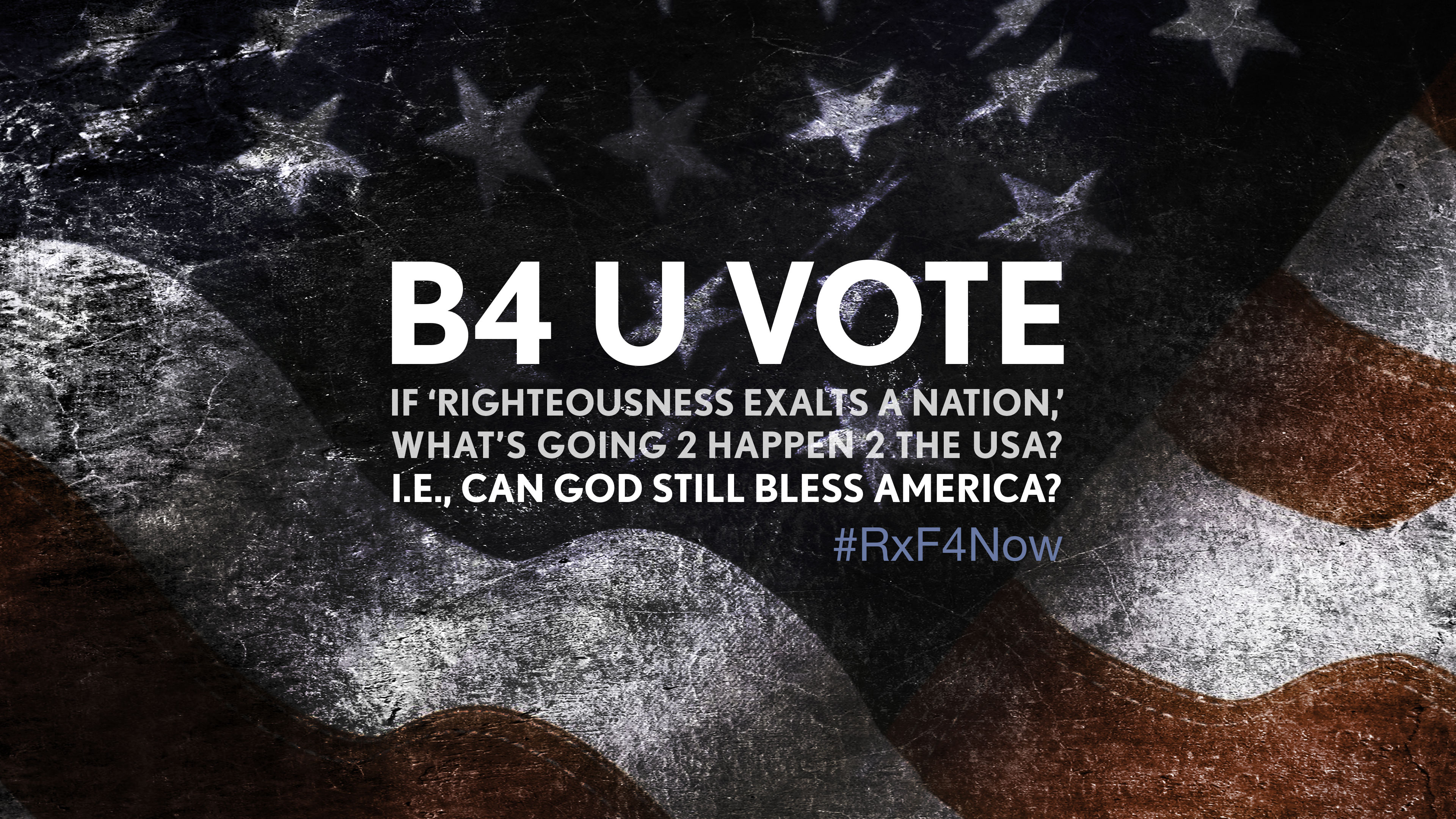 If 'Righteousness Exalts a Nation,' What's Going 2 Happen 2 the USA