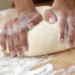 Kneading  dough